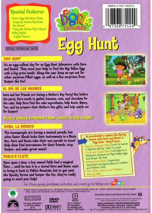 Dora The Explorer Egg Hunt VHS